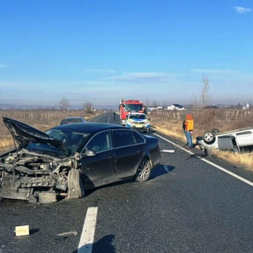 Accident rutier la intrarea în Bolotești dinspre Focșani