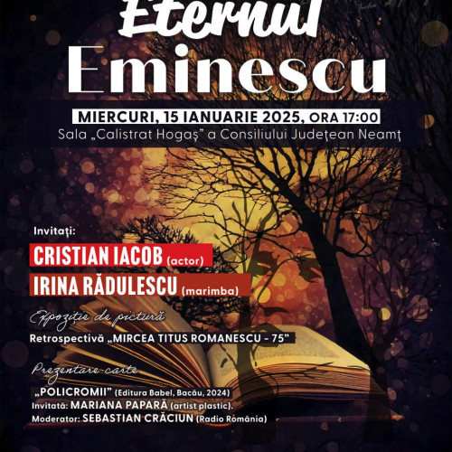 Eveniment dedicat Zilei Culturii Naționale la Centrul pentru Cultură și Arte "Carmen Saeculare" Neamț