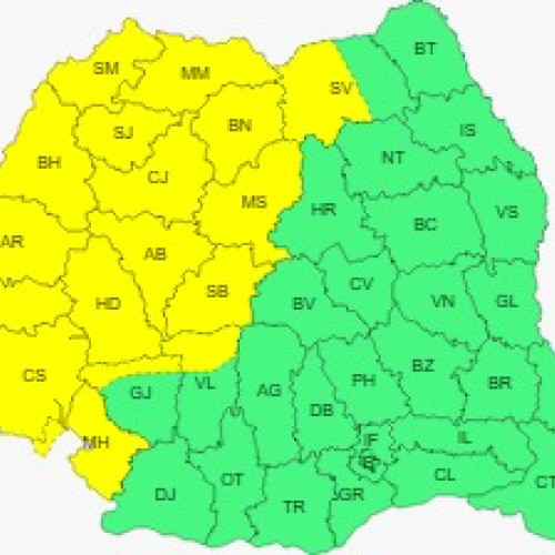 Informare meteorologică ANM pentru perioada 10-11 ianuarie