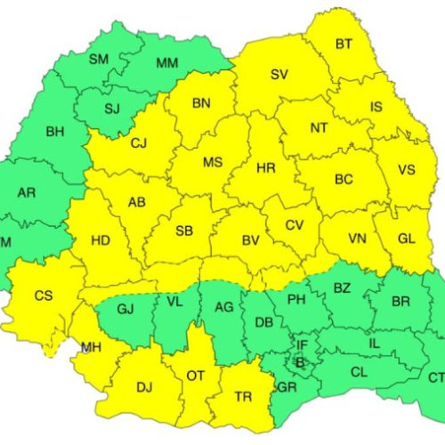 Avertizare meteorologică Cod Galben pentru vânt puternic și viscol în județul Bacău