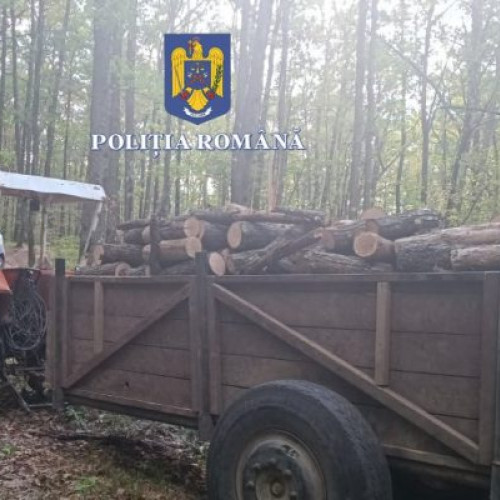 Dosar penal pentru doi localnici din comuna Vladimir, după ce au tăiat ilegal 23 de arbori