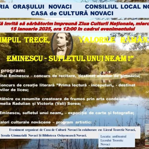 Novacenii sărbătoresc Ziua Culturii Naționale