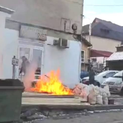 Bărbat reținut la Câmpeni după un incendiu provocat