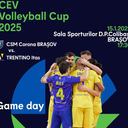 Trentino Itas, echipa de volei din Italia, se confruntă cu Corona Brașov în sferturile de finală ale CEV Cup