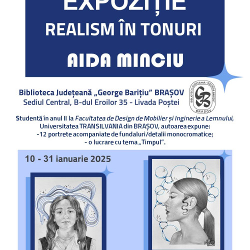 Expoziție de lucrări semnate Aida Minciu la Biblioteca Județeană "George Barițiu" Brașov
