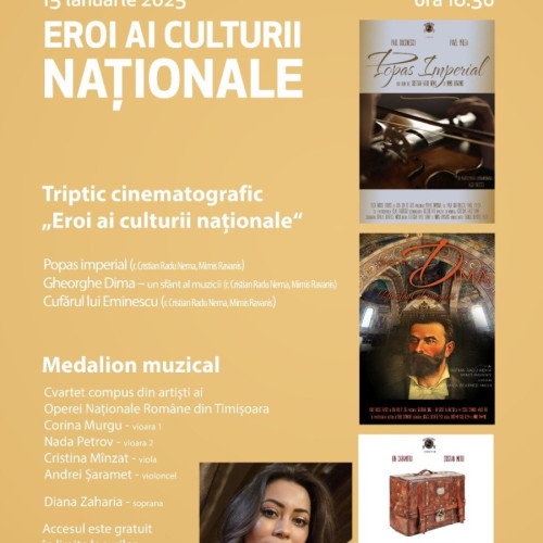 Ziua Culturii Naționale celebrată la Cinematograful "Arta" din Arad