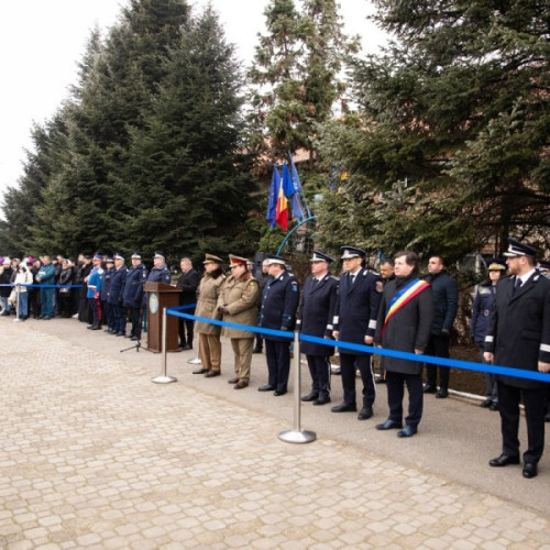 Ceremonie de depunere a jurământului militar pentru tinerii jandarmi la Arad