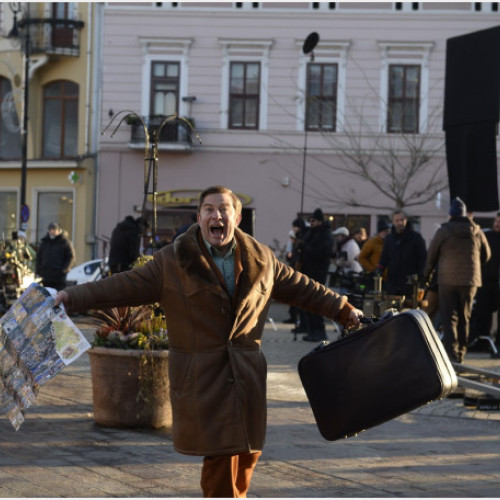 Agitație mare la filmările pentru "Ramon 2" în fața Teatrului de Stat Oradea