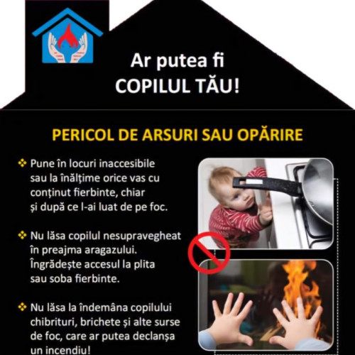 Campania "Un cămin sigur pentru copilul tău" îndeamnă la protejarea copiilor în bucătărie