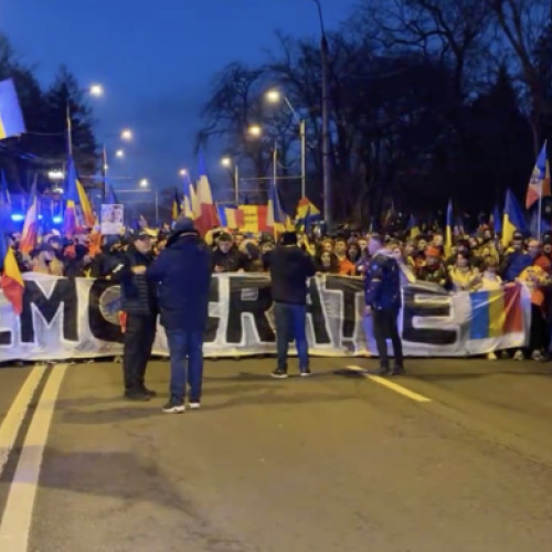 Protest masiv în București împotriva anulării alegerilor