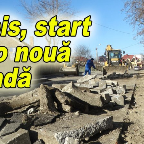 Muncitorii de la Urbis Serv au reluat lucrările pe strada Narciselor