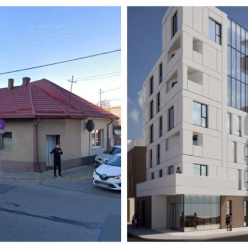 Proiect de construcție a unui bloc pe strada Dimitrie Comșa din Cluj-Napoca
