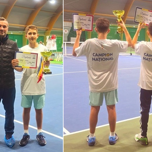 Tenismenul Andrei Timaru, campion național la dublu la U14