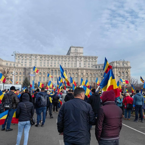 Protest la București pentru reluarea alegerilor prezidențiale