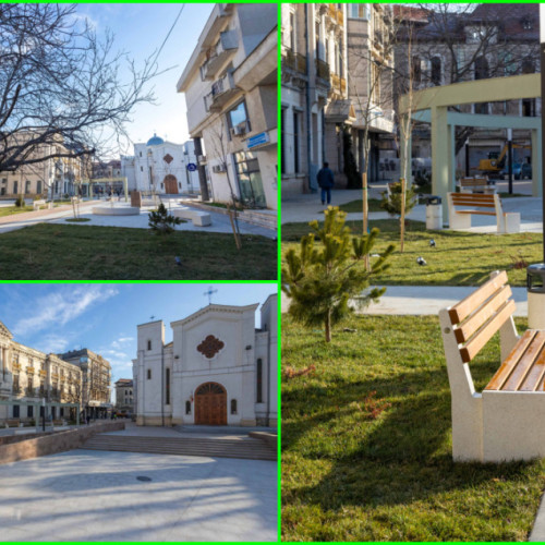 Finalizarea lucrărilor de modernizare a Piatetei din zona Bisericii Greaca în Galați