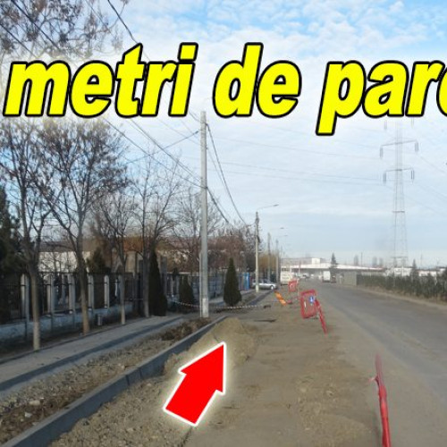 Strada se sapa la un metru adâncime, iar balastul înlocuiește pământul impropriu