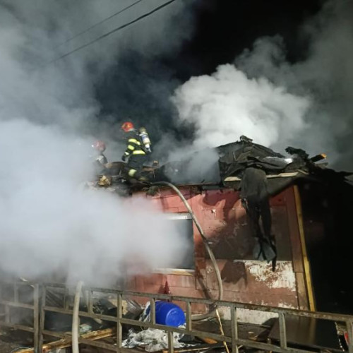 Incendiu la o locuință improvizată în Cluj-Napoca