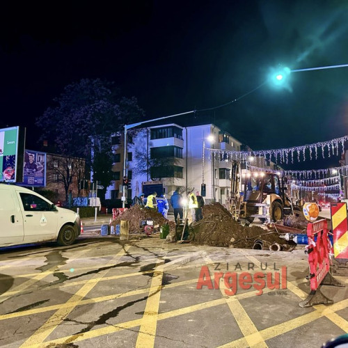 Lucrări majore de infrastructură în Pitesti: înlocuirea conductelor de apă pe strada Dumbravei
