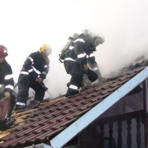 Incendiu la o casă din Comsesti, Tureni, Cluj