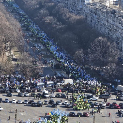 Proteste masive în București pentru drepturile polițiștilor