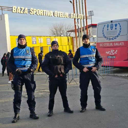 Securitate sporită la evenimentele sportive din Galați