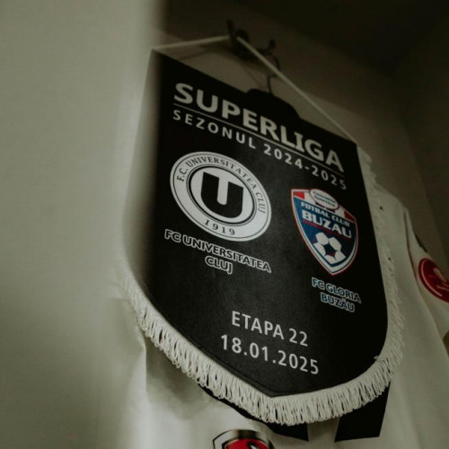 Universitatea Cluj joacă împotriva Gloriei Buzău, în căutarea primei victorii din 2023