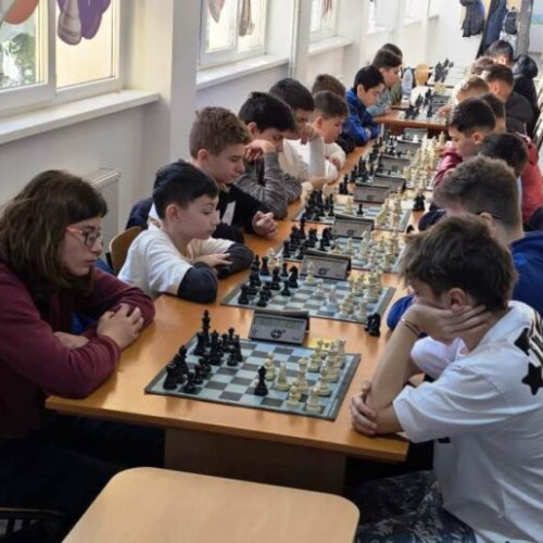 Olimpiada Națională a Sportului Școlar la Șah, etapa județeană, desfășurată la Școala Gimnazială „Anghel Saligny”
