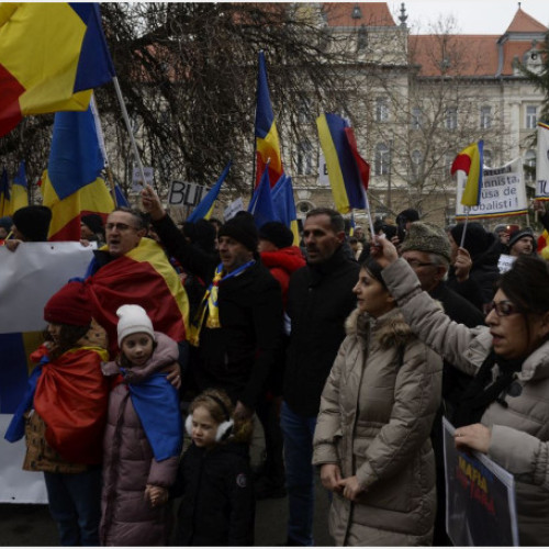 Protest masiv al Alianței pentru Unirea Românilor la Oradea