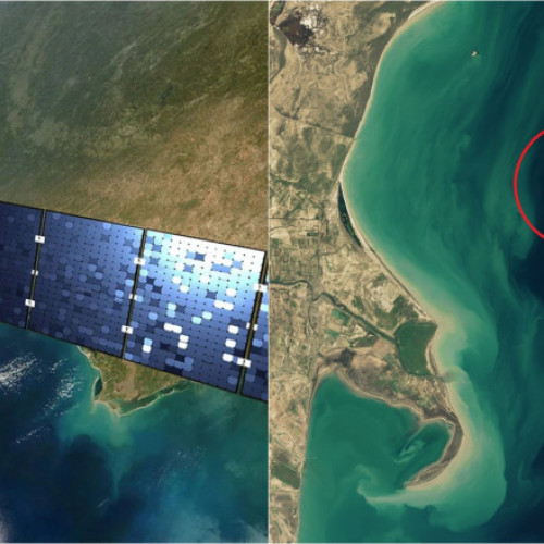 NASA a surprins o &quot;insulă fantomă&quot; în Marea Caspică