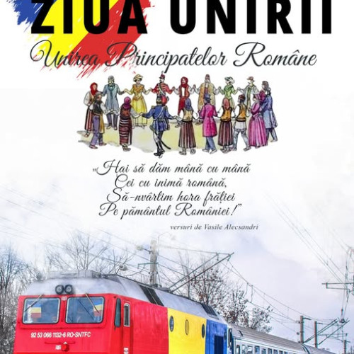 Angajații feroviari și românii sărbătoresc 166 de ani de la Unirea Principatelor Române