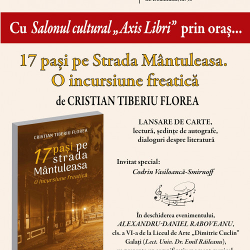 Lansare de carte și salon cultural la Biblioteca Județeană "V.A. Urechia" din Galați