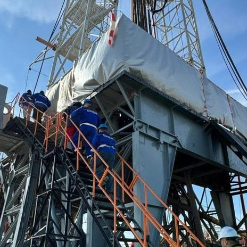 Finalizarea forării unei sonde de mare adâncime pe platforma Caragele