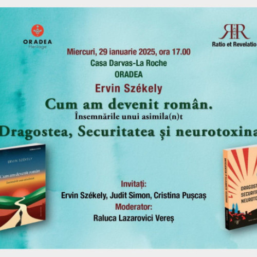 Lansare de carte a scriitorului Ervin Szekely la Oradea