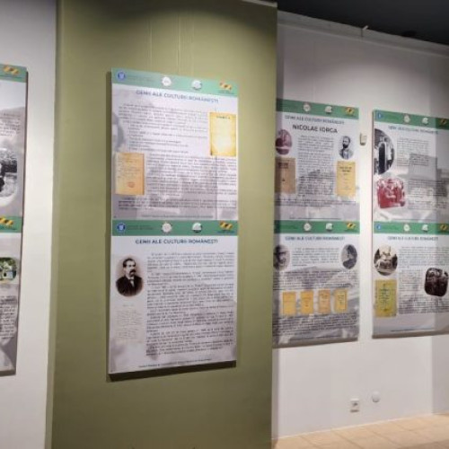 Vernisajul expoziției "Genii ale culturii române" la Panciu