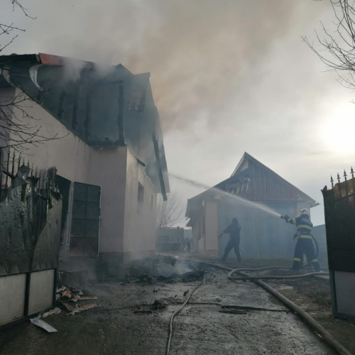 Incendiu devastator într-o gospodărie din Cudalbi