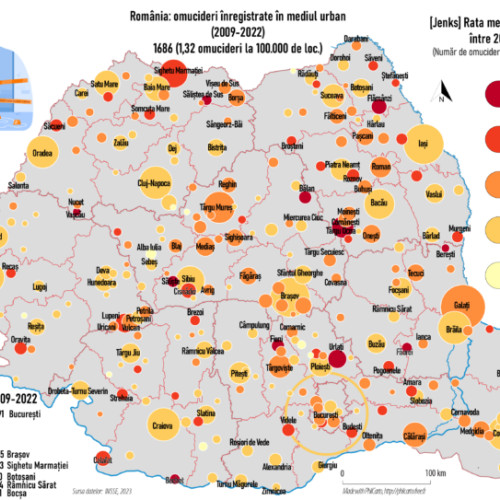 Orașul Flămânzi din Botoșani, printre cele cu cele mai mari rate ale omuciderilor din România