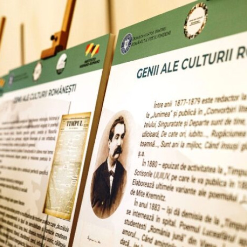 Vernisaj al expoziției „Genii ale culturii române” la Panciu