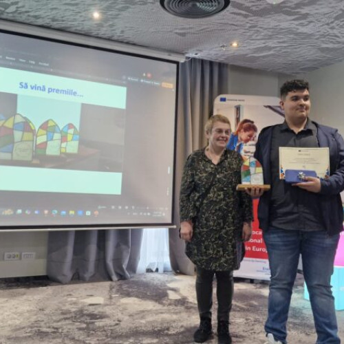 Elev din Buzău, premiat pentru promovarea valorilor europene în concursul „I GO VET 2024”