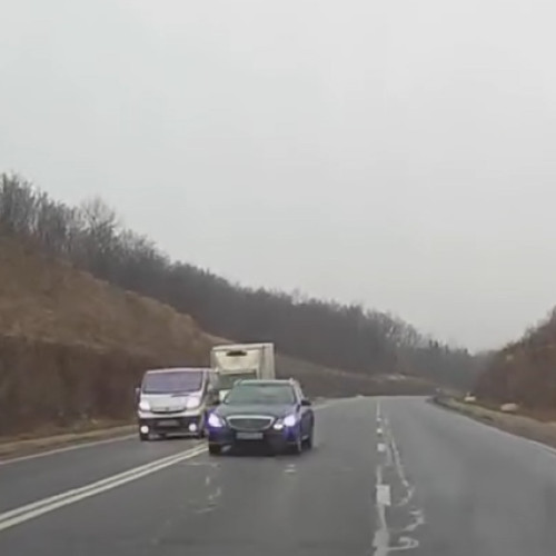 Sofer periculos pe centura Valcele-Apahida, filmat in actiune pe camerele de bord