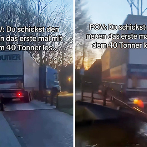 Incident pe un pod de biciclete din Dordrecht, Olanda