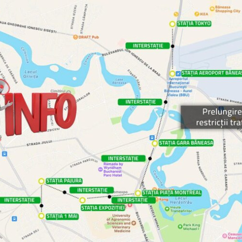 Metrorex prelungește restricțiile de trafic pentru lucrările la Magistrala 6 de metrou