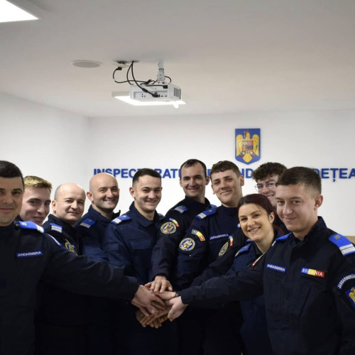 Ceremonie de depunere a jurământului militar la Jandarmeria Neamț