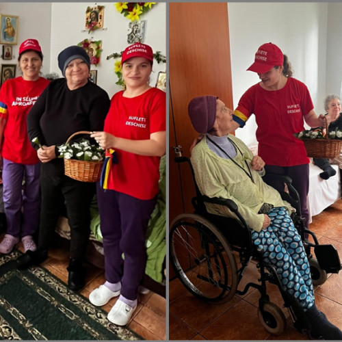 Voluntarii din Constanța sărbătoresc Ziua Unirii la Căminul din Poarta Albă