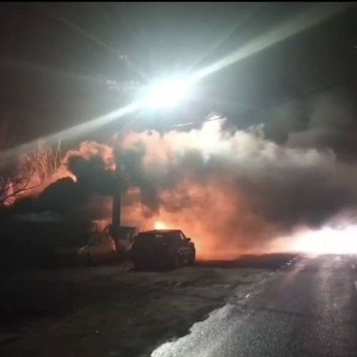 Incendiu în Crevedia: Pompierii intervin pentru a stinge flăcările