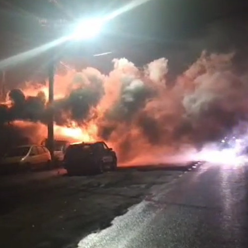 Intervenție de urgență pentru stingerea unui incendiu