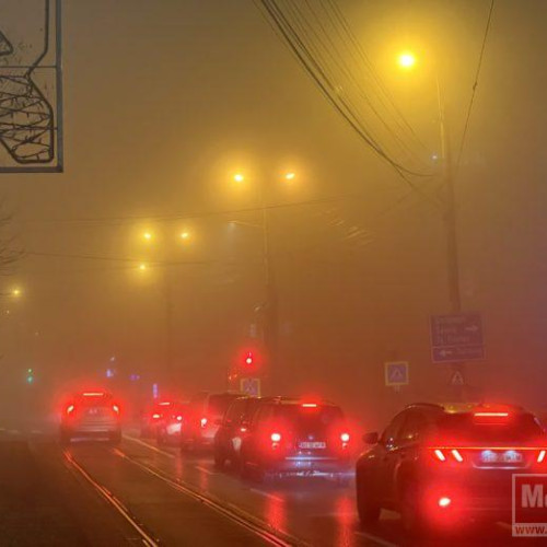Cod galben de ceață și polei în județul Botoșani