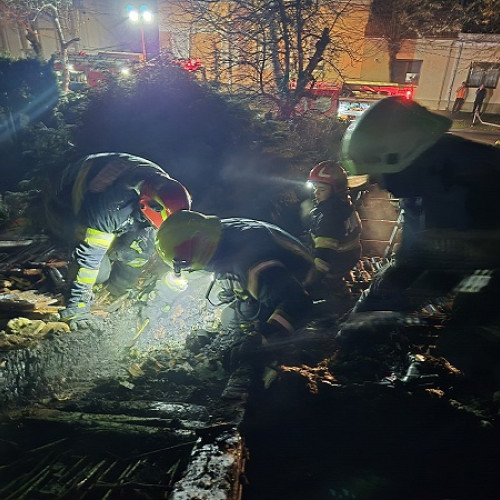 Incendiu la un horn în Satu Mare, lichidat de pompieri