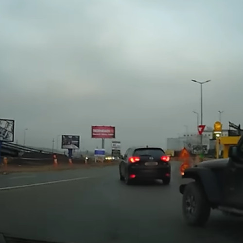 Accident rutier la Vivo Cluj din cauza neatenției