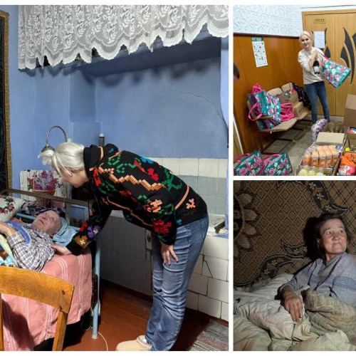 Rocsana Contras ajută bătrânii din Republica Moldova