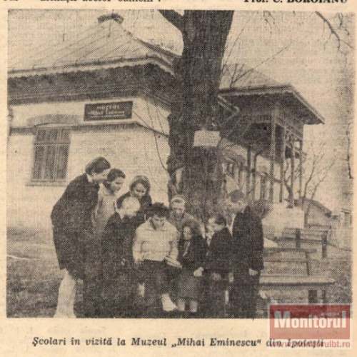 Comemorarea a 75 de ani de la moartea lui Mihai Eminescu la Botoșani